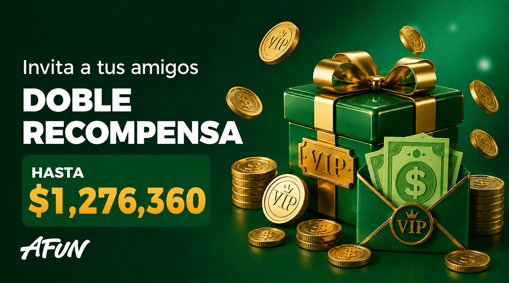 INVITA AMIGOS · DOBLE RECOMPENSA